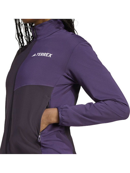Women's Sweatshirt Jacket Purple