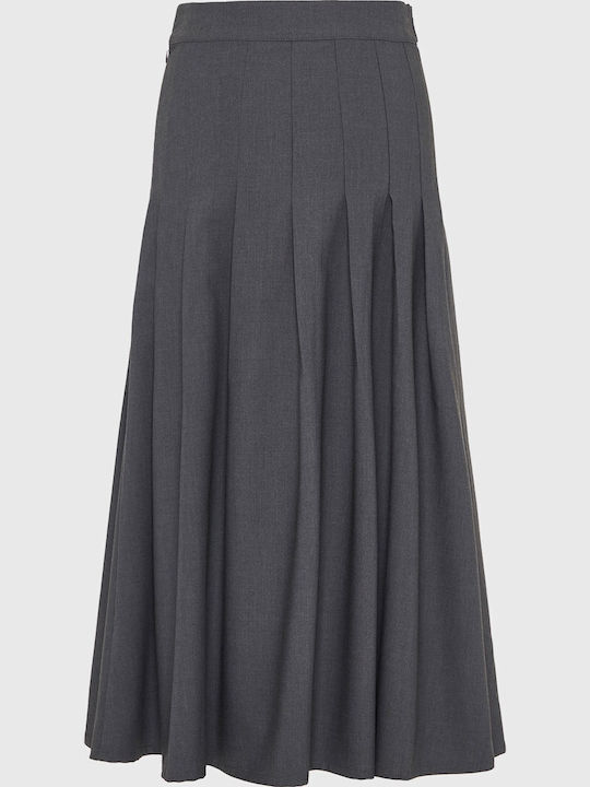 Midi Skirt Gray
