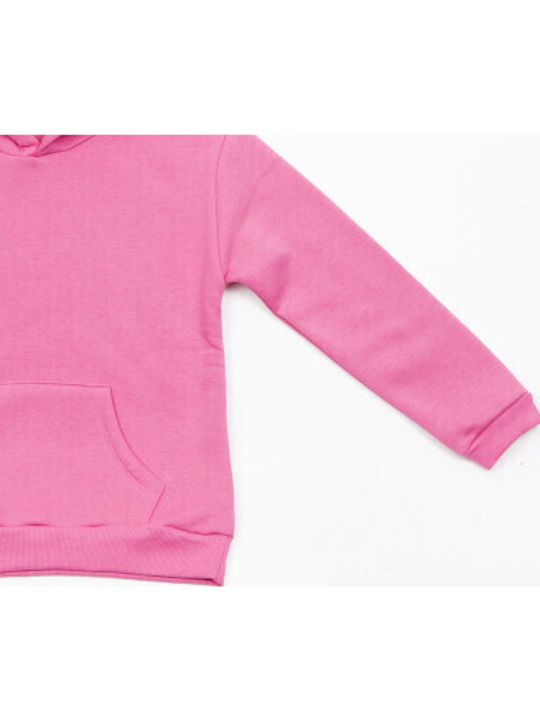 Kids Sweatshirt with Hood and Pockets Fuchsia