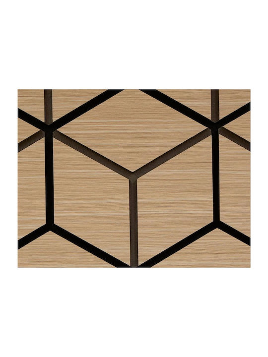 Panouri Decorative 3D Din MDF Cu Adeziv / Cu Filet Clint Negru 56.5x69cm