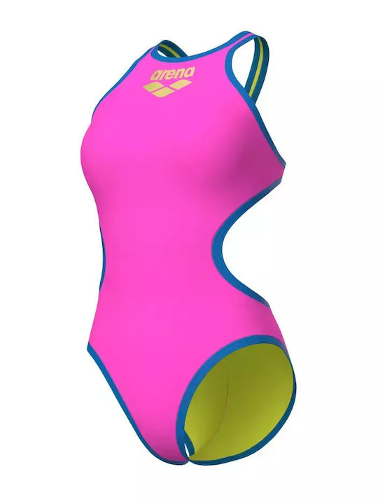 One Biglogo Activewear Swimsuit Fuchsia
