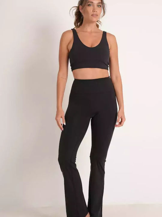 Leggings Pentru Instruire Colanți Femei Talie Înaltă & Push Up Negri