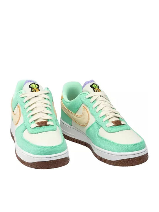 Air Force 1 '07 LX Sneakers Green Glow / Coconut Milk / Metallic Gold