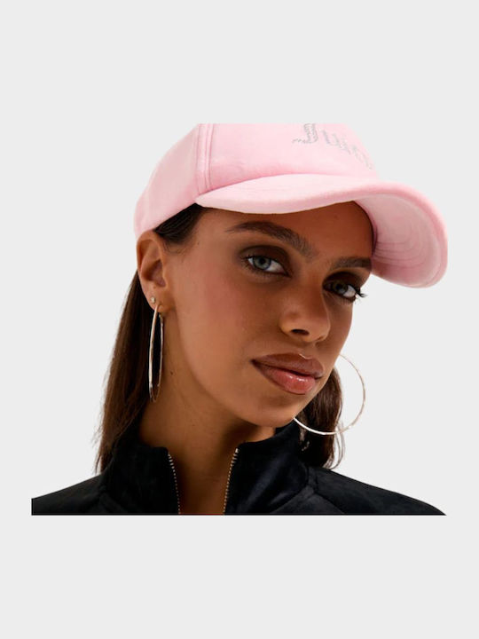Juicy Couture Velour Diamante Baseball Cap Jcawh224702-105 Pink