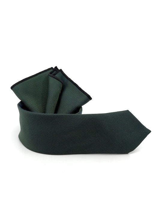 Legend Accessories Herren Krawatten Set Monochrom in Grün Farbe