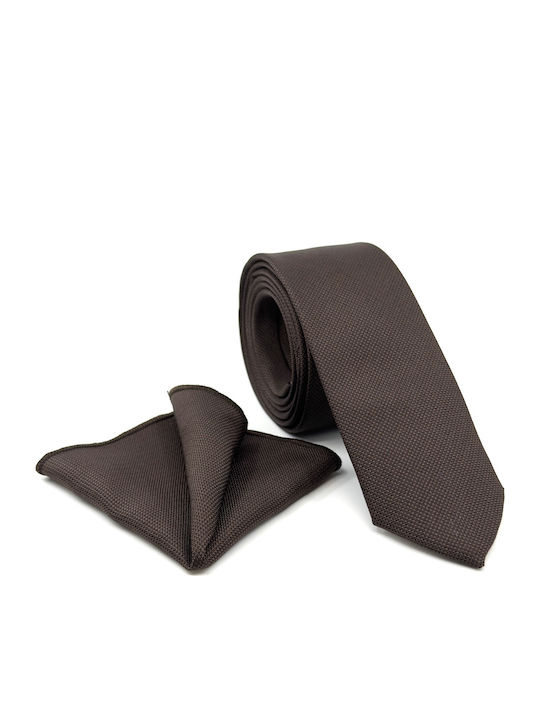 Legend Accessories Men's Tie Set Monochrome in Brown Color