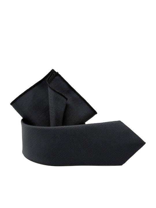 Legend Accessories Σετ Ανδρικής Γραβάτας Μονόχρωμη σε Γκρι Χρώμα