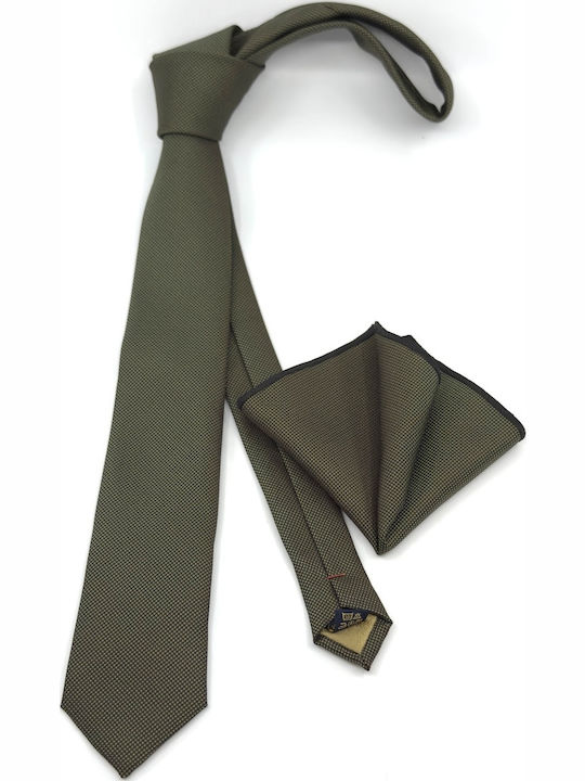 Legend Accessories Herren Krawatten Set Monochrom in Grün Farbe