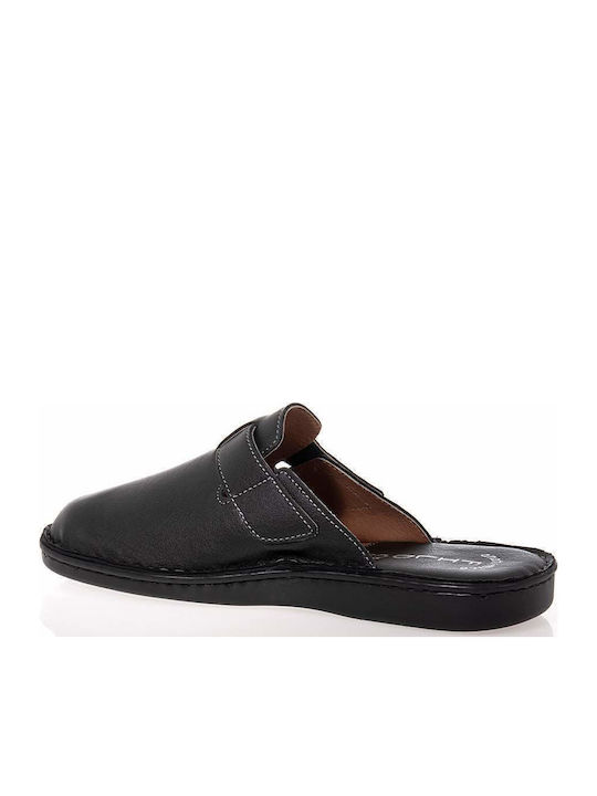 Fild Anatomic Men's Leather Slippers Black