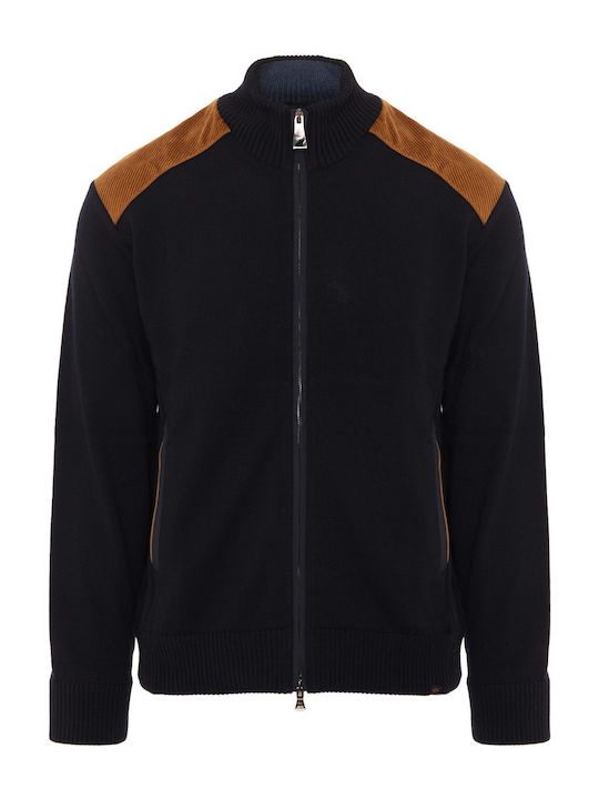 Men's Knitted Cardigan Blue