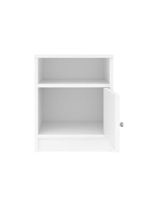 Bedside Table Foly Wooden White 40x40x50cm