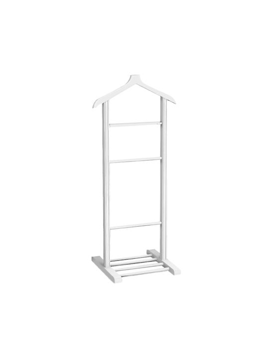 Beta Mobilier de Intrare cu Cuier Alb 48x35x120cm