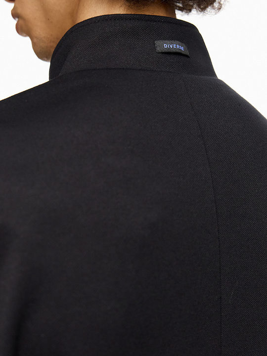 Men's Winter Suit Jacket Slim Fit Black