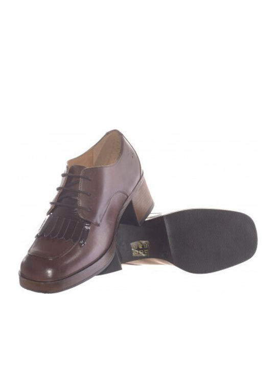 Damen Oxfords in Braun Farbe