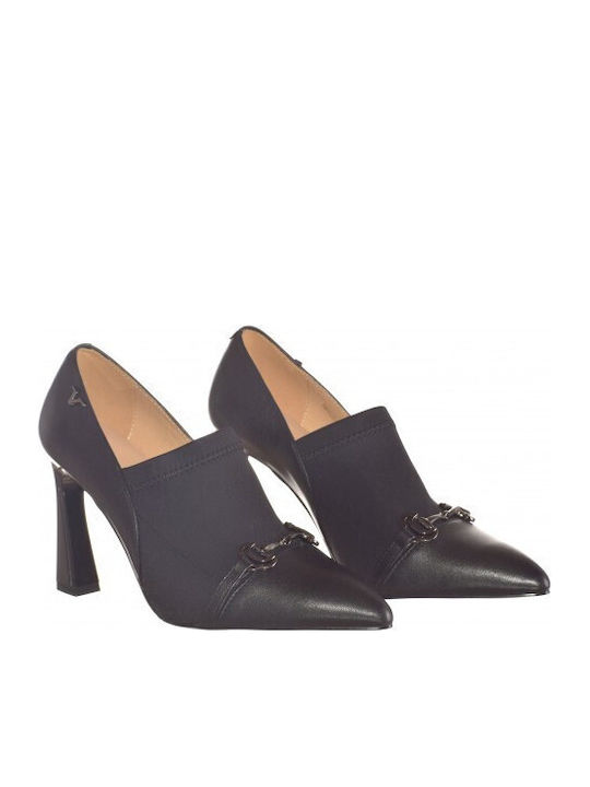 Leather Black High Heels