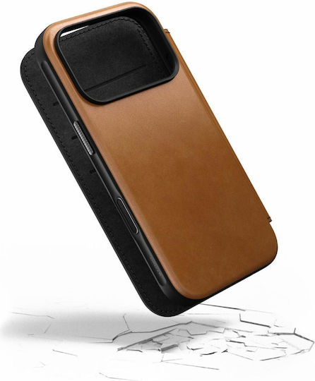 Nomad Wallet Metallic 2mm Brown (iPhone 17 Pro)