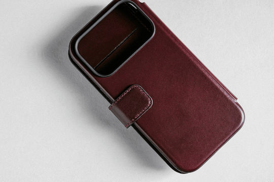 Nomad Wallet Μεταλλικό 0.75mm Μπορντό (iPhone 17 Pro)
