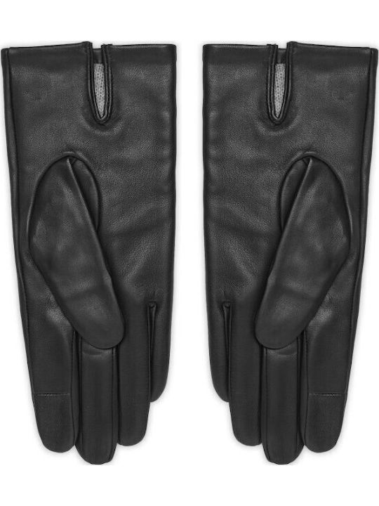 Unisex Leather Gloves Black
