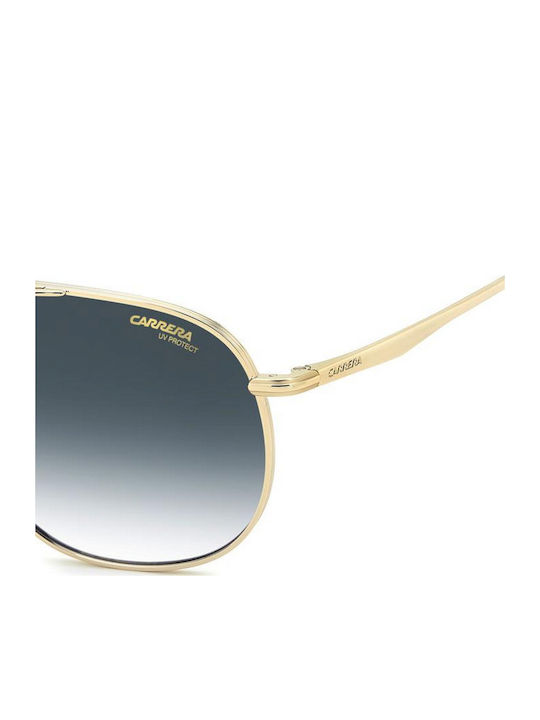 Carrera Men's Sunglasses with Gold Metallic Frame and Grey Gradient Lens 363/S OIT/08