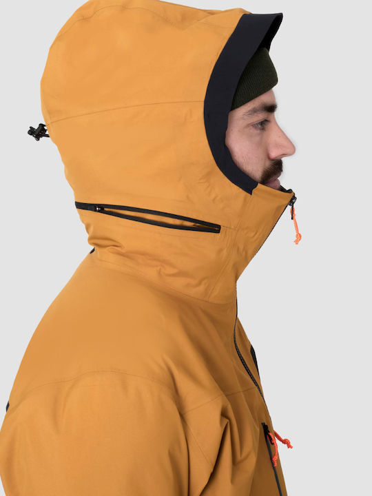 Salewa Sella 28728-7021 Ανδρικό Μπουφάν για Σκι & Snowboard Καφέ