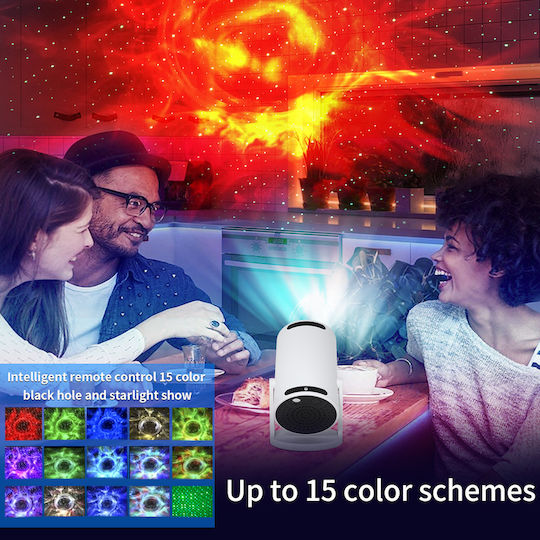 Rotating Kids Projector Lamp Galaxy 15.9x9.2x8εκ.