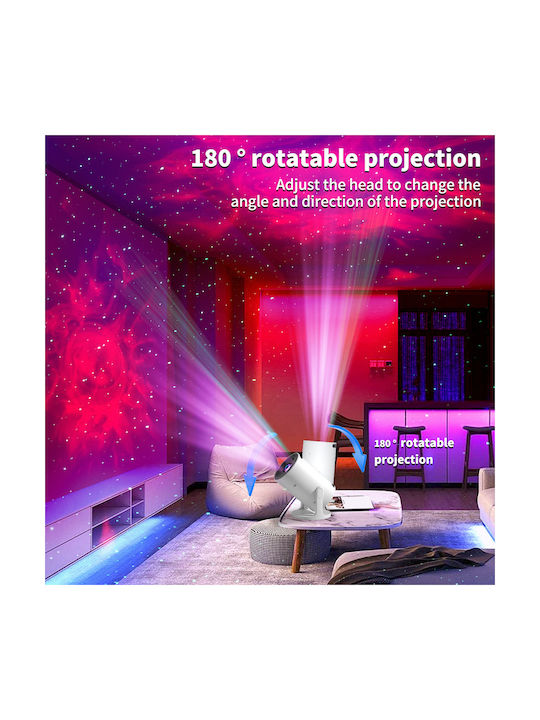Rotativ Lampă de proiecție pentru copii Galaxy 15.9x9.2x8εκ.