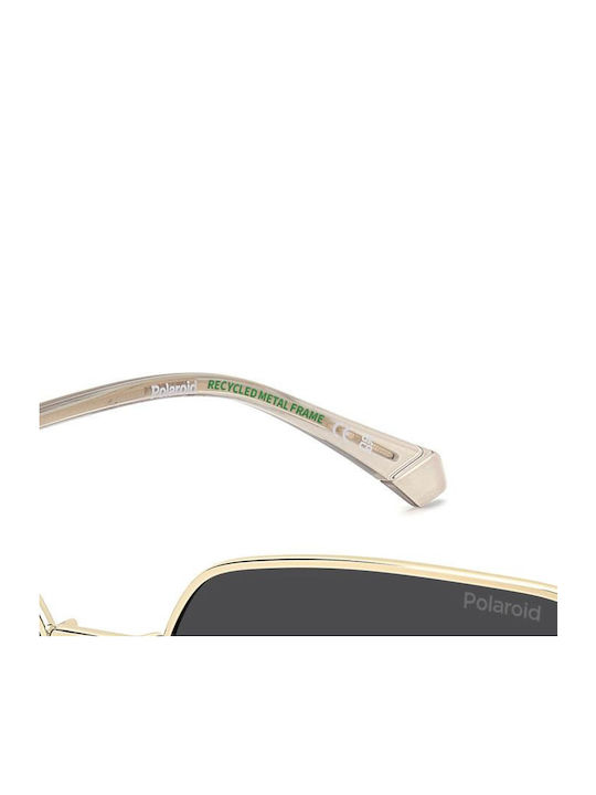 Polaroid Damen Sonnenbrille mit Gold Metall Gestell und Gray Linse PLD4193/G 2F7/M9