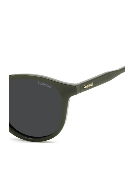 Polaroid Herren Sonnenbrille mit Grün Kunststoff Gestell und Gray Linse