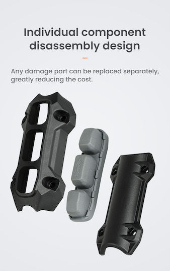 Motorcycle Crash Bar Buffer Protective Rubber Sleeve（two-piece Included）engineering Plastic Rubber