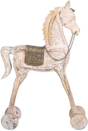 Fylliana Διακοσμητικό Άλογο από Ξύλο Fl7002 39x15x71cm