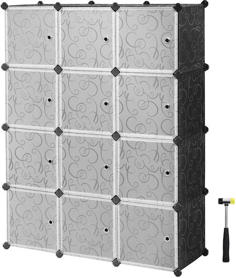 Plastic Shoe Organizer Grey W93xD31xH123cm