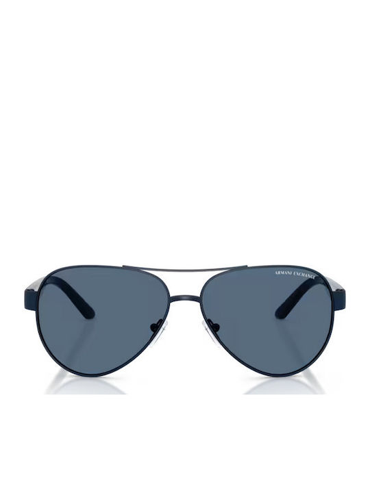 Armani Exchange Bărbătești Ochelari de soare cu Gri Cadru și Albastru Lentilă