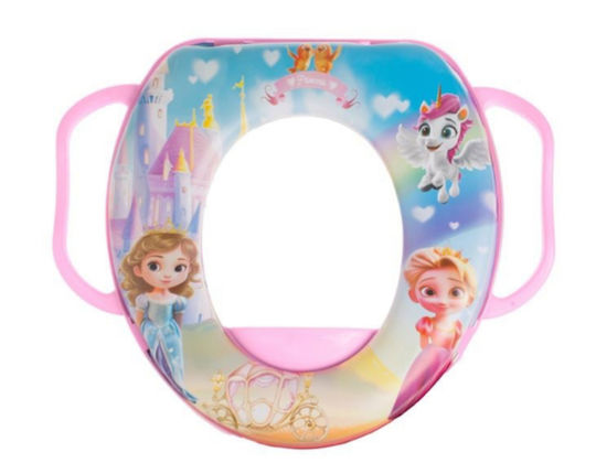 Maltex Kleinkinder-Toilettensitz Rosa mit Griffen & Mit abnehmbarem Kissen