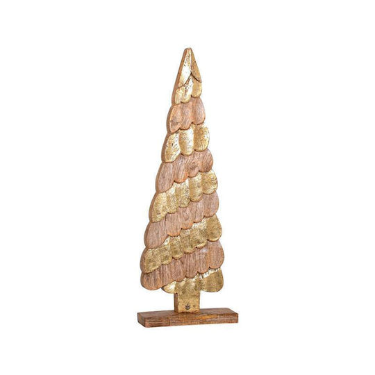 Christmas Decorative Wood Tree 43cm Brown