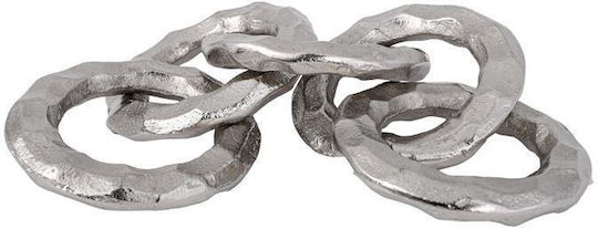 Μεταλλικο Διακοσμητικο Fylliana Chain Νικελ Χρωμα 10x10x34εκ