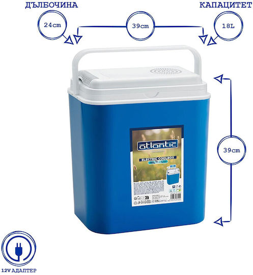 Atlantic Portable Fridge 18L 12V Blue