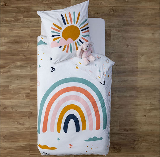 Atmosphera Kinderbettbezüge Set Mehrfarbig Rainbow