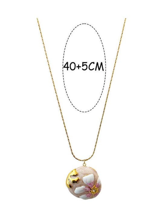 Necklace From Gold Plated Steel Necklace From Gold Plated Steel
