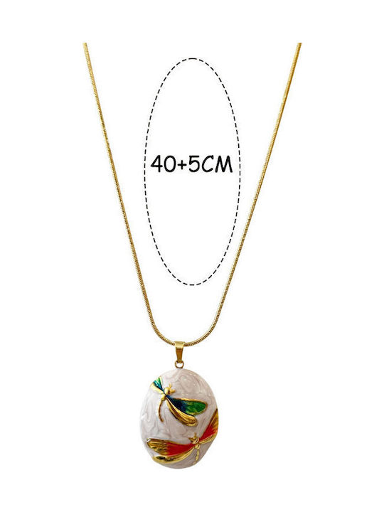 Necklace From Gold Plated Steel Necklace From Gold Plated Steel