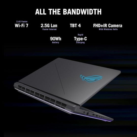 Asus ROG Strix G16 G615LP-XS97 16" QHD+ 240Hz (Ultra 9-275HX/32GB/2TB SSD/GeForce RTX 5070/W11 Pro) Eclipse Gray (US Keyboard)