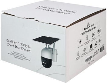 Powertech PT-1497 IP Surveillance Camera 4G Full HD+ 3MP Waterproof Battery Powered with Two-Way Communication and Lens 3.6mm