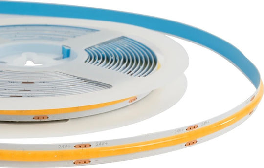 GloboStar Ταινία LED Bee 24V Θερμό Λευκό Φως 5m Τύπου COB