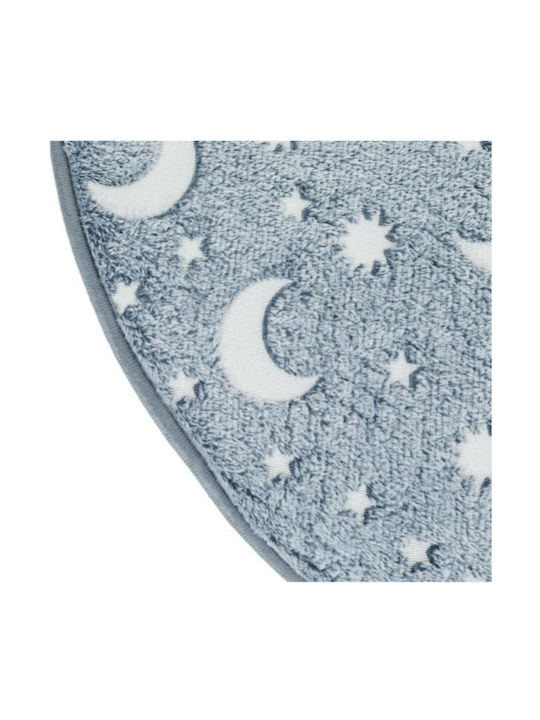 Kids Synthetic Rug Stars Round 80cm