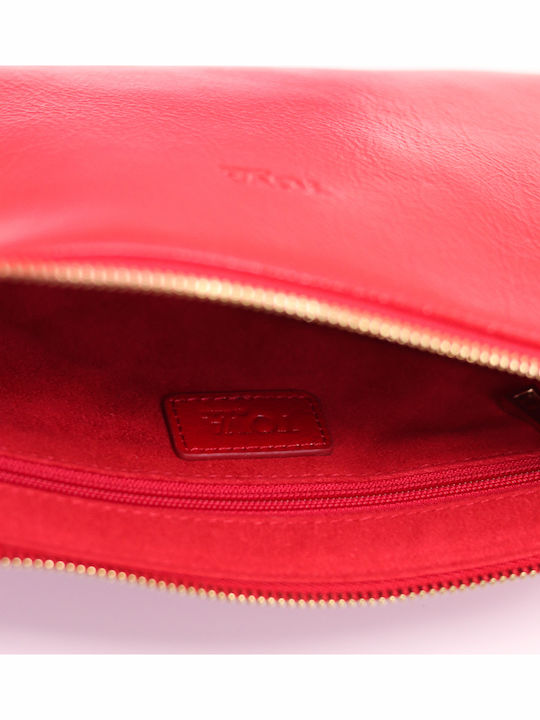 Leder Damentasche Handtasche Rot