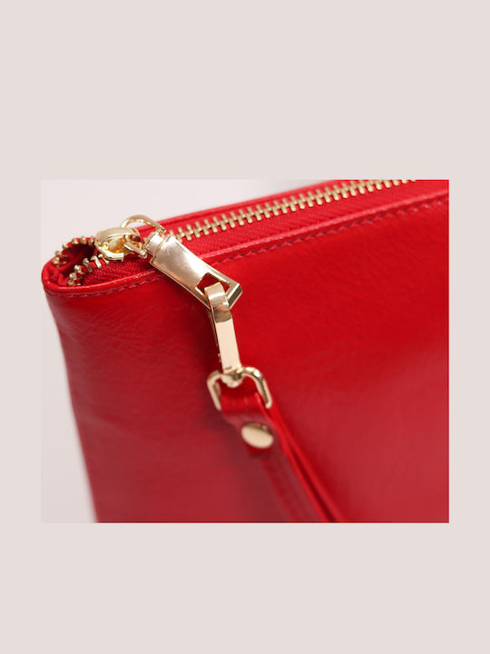 Leder Damentasche Handtasche Rot
