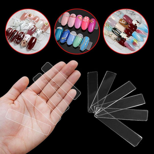 Σετ 50 Διαφανείς Ράβδοι Επίδειξης Press On & Nail Art