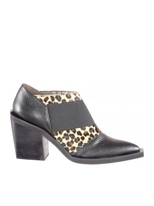 Leather Women's Ankle Boots Black