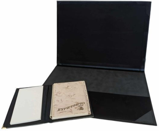 Desk Set Leatherette Grey