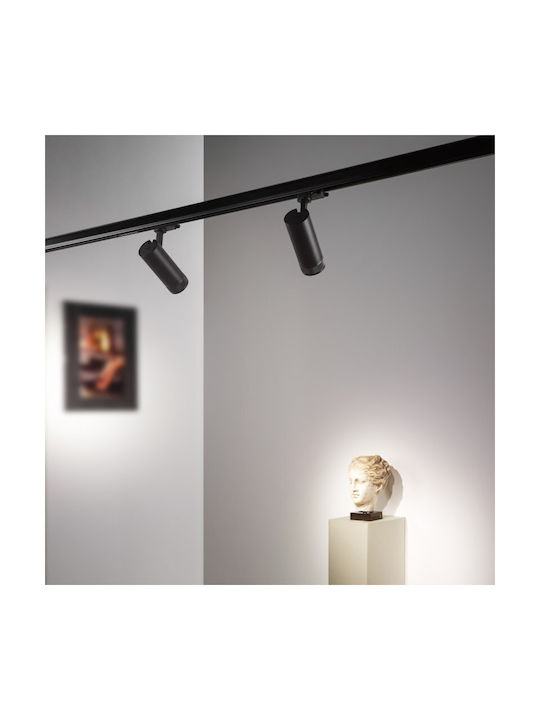 Ideal Lux Μονό LED Θερμό Λευκό Σποτ σε Μαύρο Χρώμα