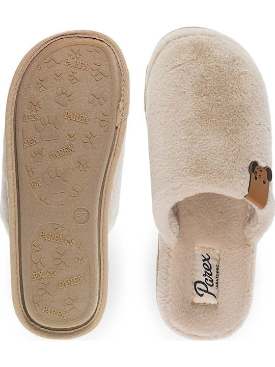 Winter Damen Hausschuhe Beige